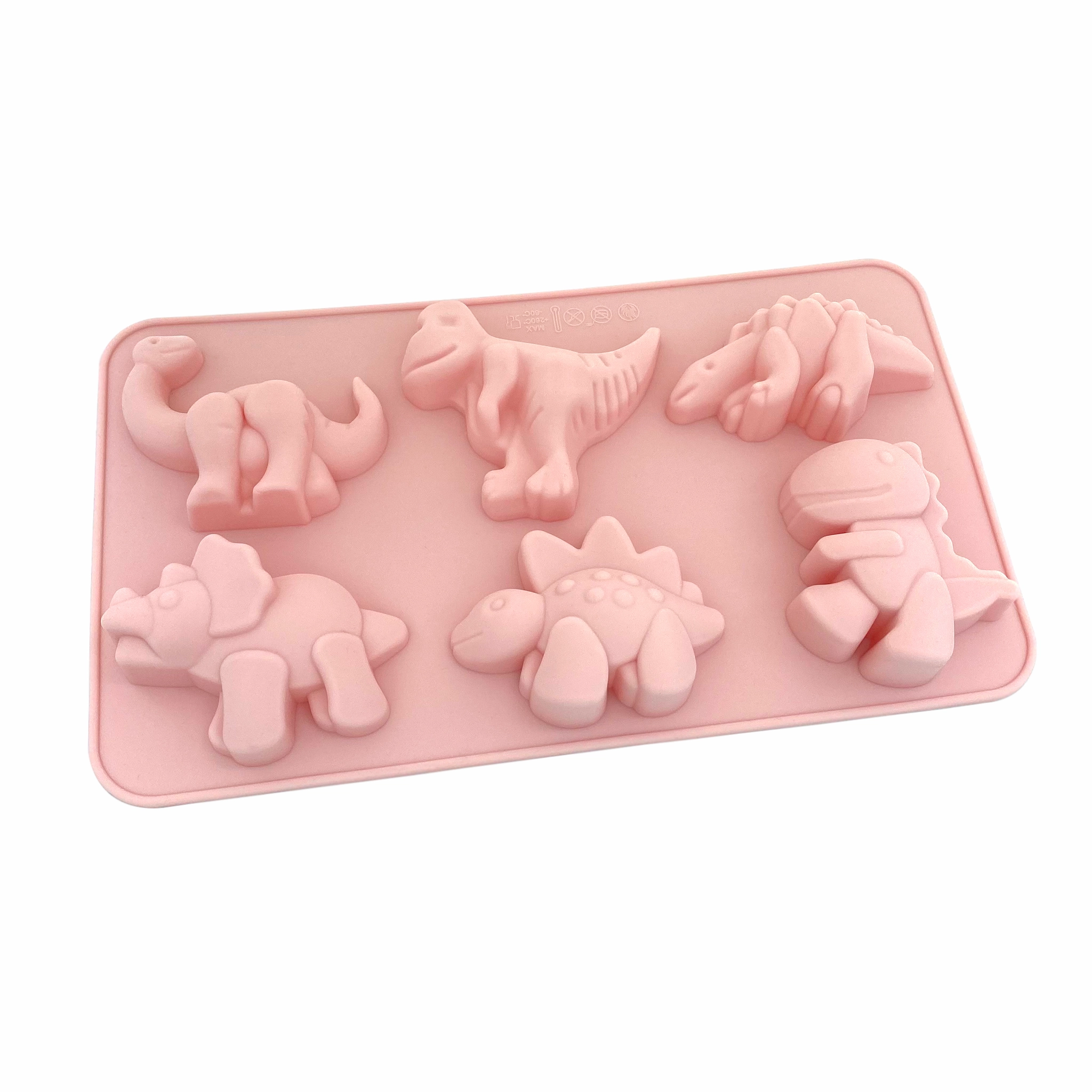6 Cavities Large Dinosaur Silicone Mold
