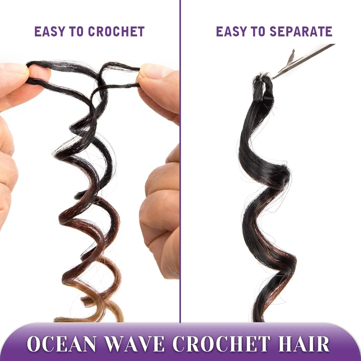 7 Packs GoGo Curl Crochet Hair 10 Inch Water Wave Beach Deep Twist Braids Short Curly for Women Synthetic Braiding Extensions 1B#