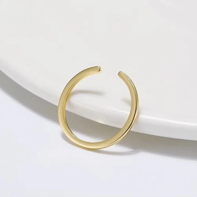 925 Sterling Silver Minimalism Tiny Stacking Finger Rings for Women