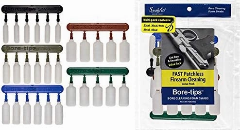(Special Pack) Multi-Size Gun Cleaning Value-Pack for .22cal .30cal .357cal .40cal .45cal by Swab-its®: Made in The USA