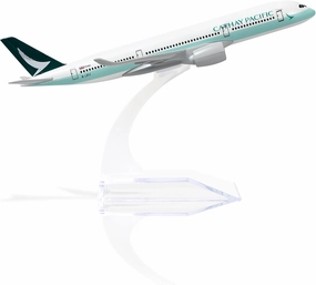 A350 Cathay Pacific 1/400 Die-cast Metal Airplane Model with Stand (5.7 inches) -a350 China Airlines Alloy Model Airplane for Aviation Enthusiast Gift, Desktop Display Decorations