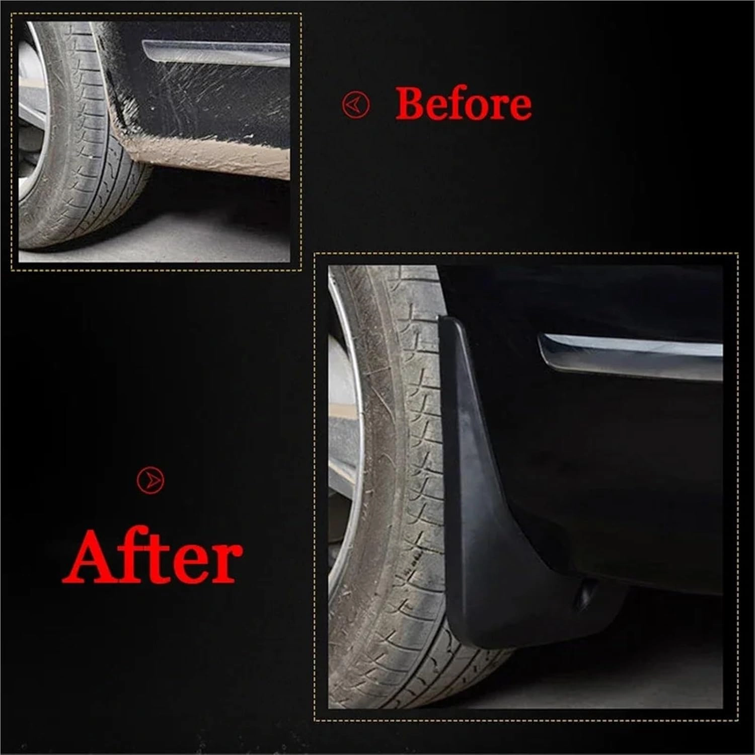 ABS Car Mud Flaps Splash Guard Mudguards Car Styling Compatible with Weltmeister EX5 W6 EX5-Z 2020-2023 MudFlaps Front Rear Fender Accessory(for EX5-Z 20-23)