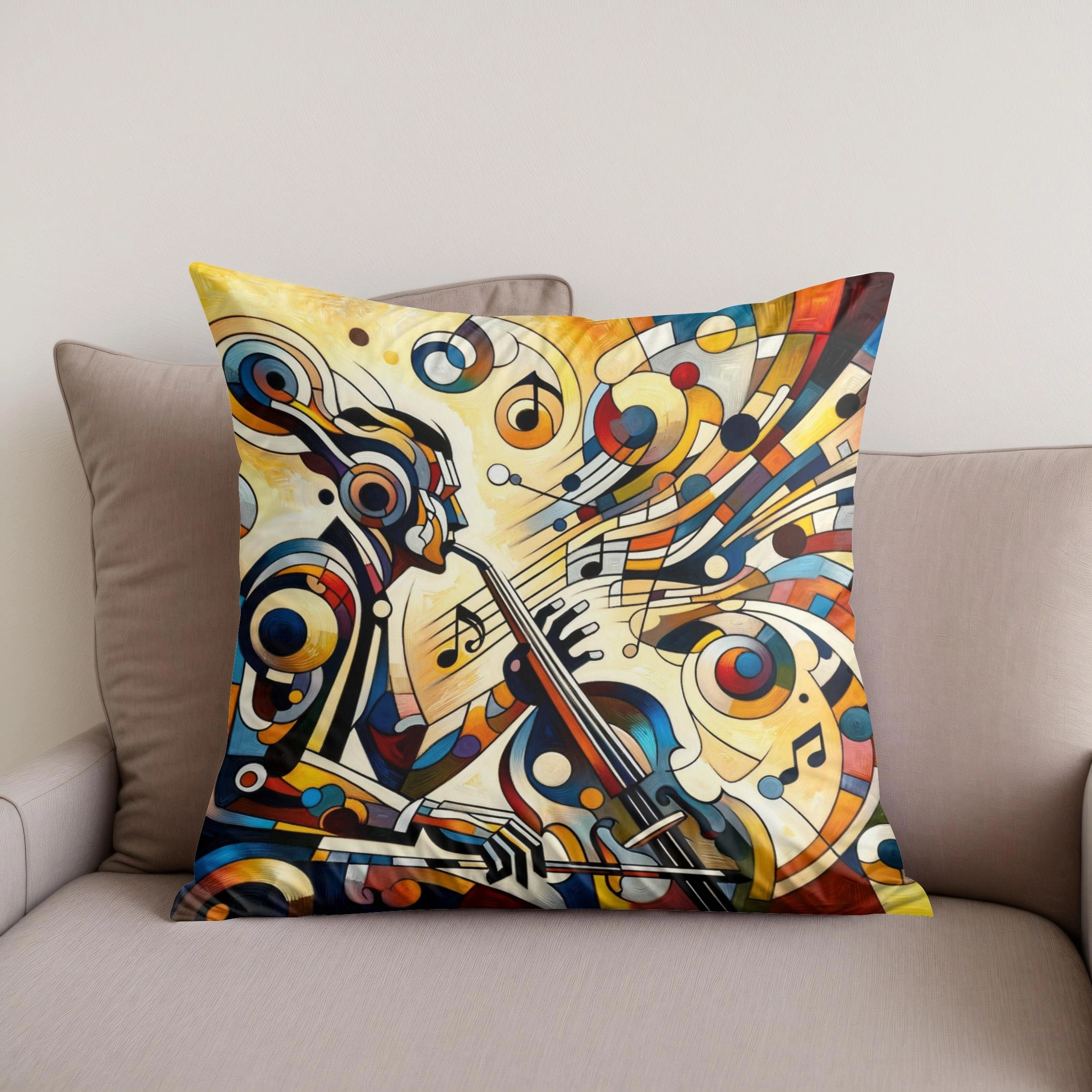 Abstract Rhythms Cotton Cushion
