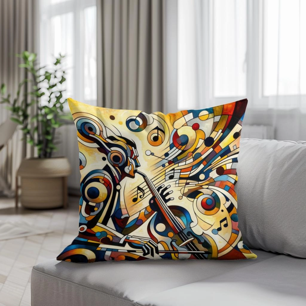 Abstract Rhythms Cotton Cushion