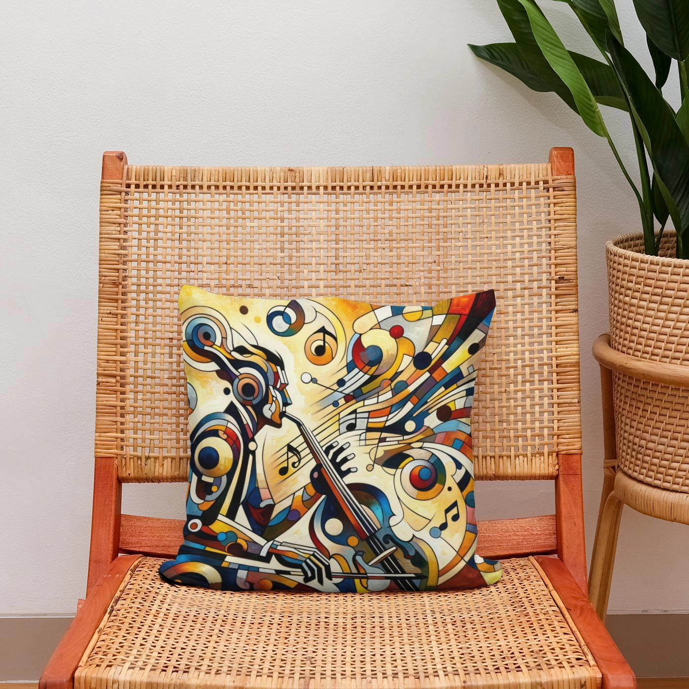 Abstract Rhythms Cotton Cushion