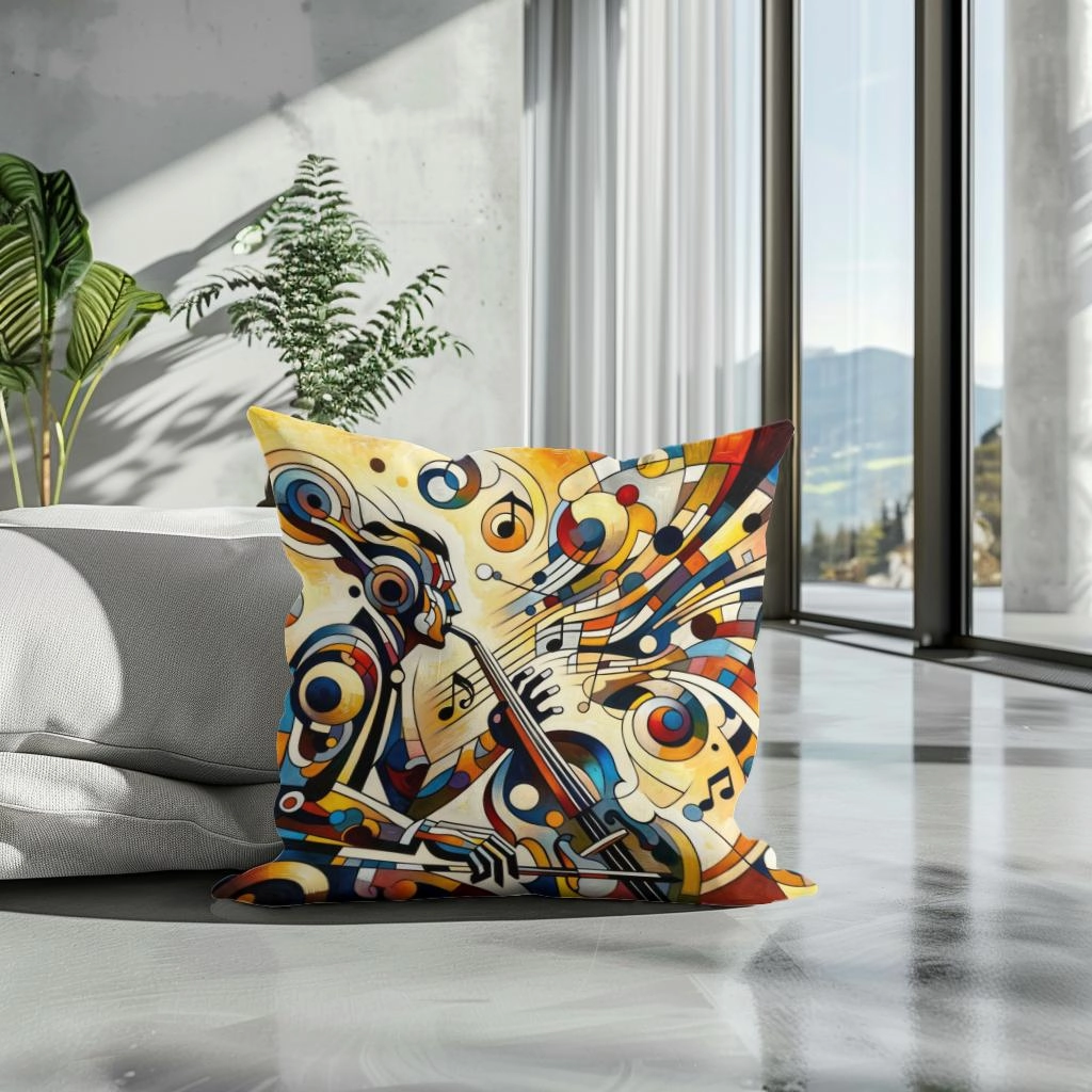Abstract Rhythms Cotton Cushion