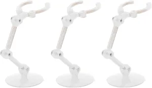 Action Figure Stand,10pcs Figure Holder Display Plastic Figure Stand For Dolls 3cm / 1.2in Clamping Range Adjustable Action Figure Display Stands for Home Decor (plastic)