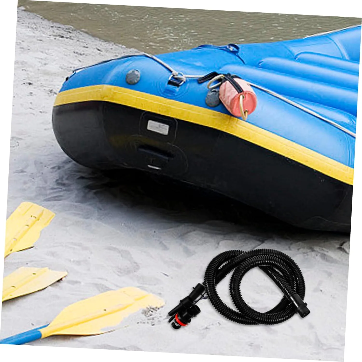 Air Pump Accessories Kayak Inflator Extension Hose Kayak Air Hose Plastic Hose with Adapter Air Pump