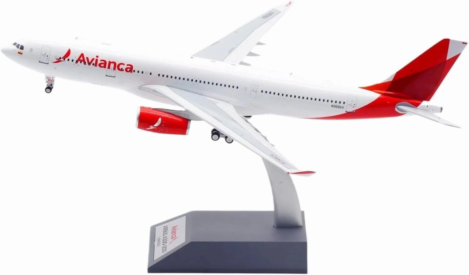 Alloy Collectible Plane 1 200 for Avianca StarAlliance Airbus A330-200 Diecast Aircraft Jet Model N968AV Miniatures Set
