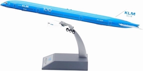 Alloy Collectible Plane 1 200 for KLM Airlines SkyTeam Boeing B777-200 Diecast Aircraft Model PH-BQM Miniatures Set
