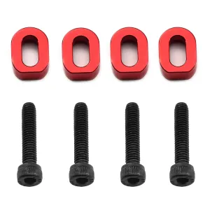 Aluminum Motor Mount Washer Shims RC Parts for TRAXXAS 1/5 X-Maxx 6S 8S Monster Truck 77076-4, 77086-4, 1/6 4WD XRT 8S 78086-4 RC Car, Red