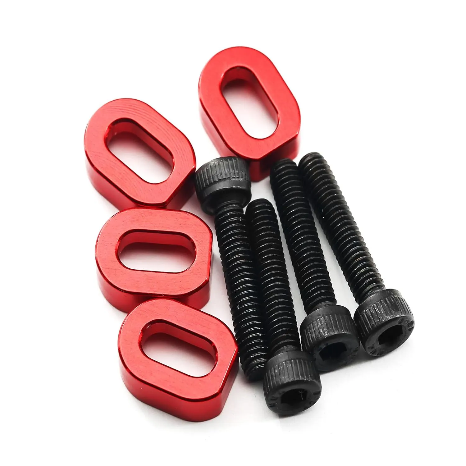 Aluminum Motor Mount Washer Shims RC Parts for TRAXXAS 1/5 X-Maxx 6S 8S Monster Truck 77076-4, 77086-4, 1/6 4WD XRT 8S 78086-4 RC Car, Red
