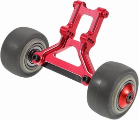 Aluminum Alloy Lifting Wheel Racing Aluminum Wheelie Bar Front Stand up Bar High Rigidity Wheelie Bar Aluminum Head Wheeler Precision Aluminum Wheelie Bar Rubber
