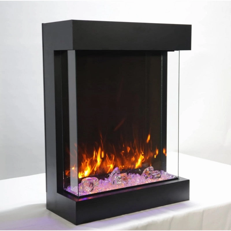 Amantii Cube 20 x 25 Free Standing or Wall Mount Electric Fireplace | CUBE-2025WM