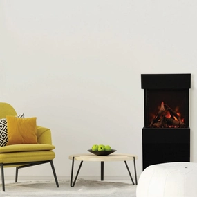 Amantii Cube 20 x 25 Free Standing or Wall Mount Electric Fireplace | CUBE-2025WM