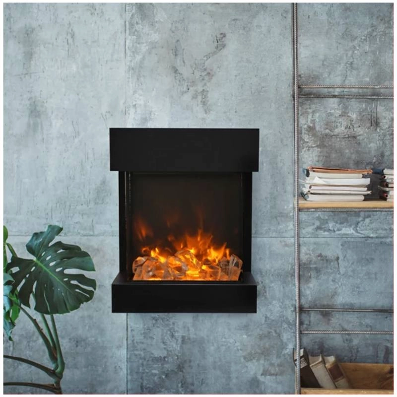 Amantii Cube 20 x 25 Free Standing or Wall Mount Electric Fireplace | CUBE-2025WM