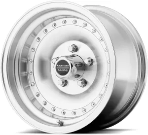 AMERICAN RACING OUTLAWI MACHINED W/CLEAR COAT OUTLAWI 15x8 5x139.70 MACHINED W/CLEAR COAT (-19 mm) CUSTOM WHEEL
