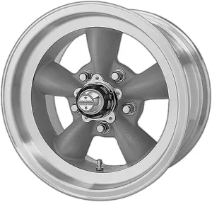 American Racing Vintage VN105D 15X4.5 5X4.5 GRAY MACH-LP -15MM - VN1055465