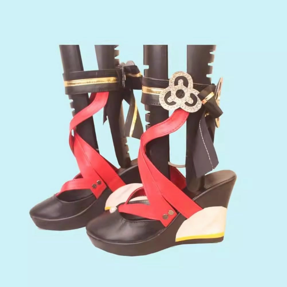 Anime Game Genshin Impact Chiori Cosplay Shoes Women Shoes Game High Heel Role Play Halloween