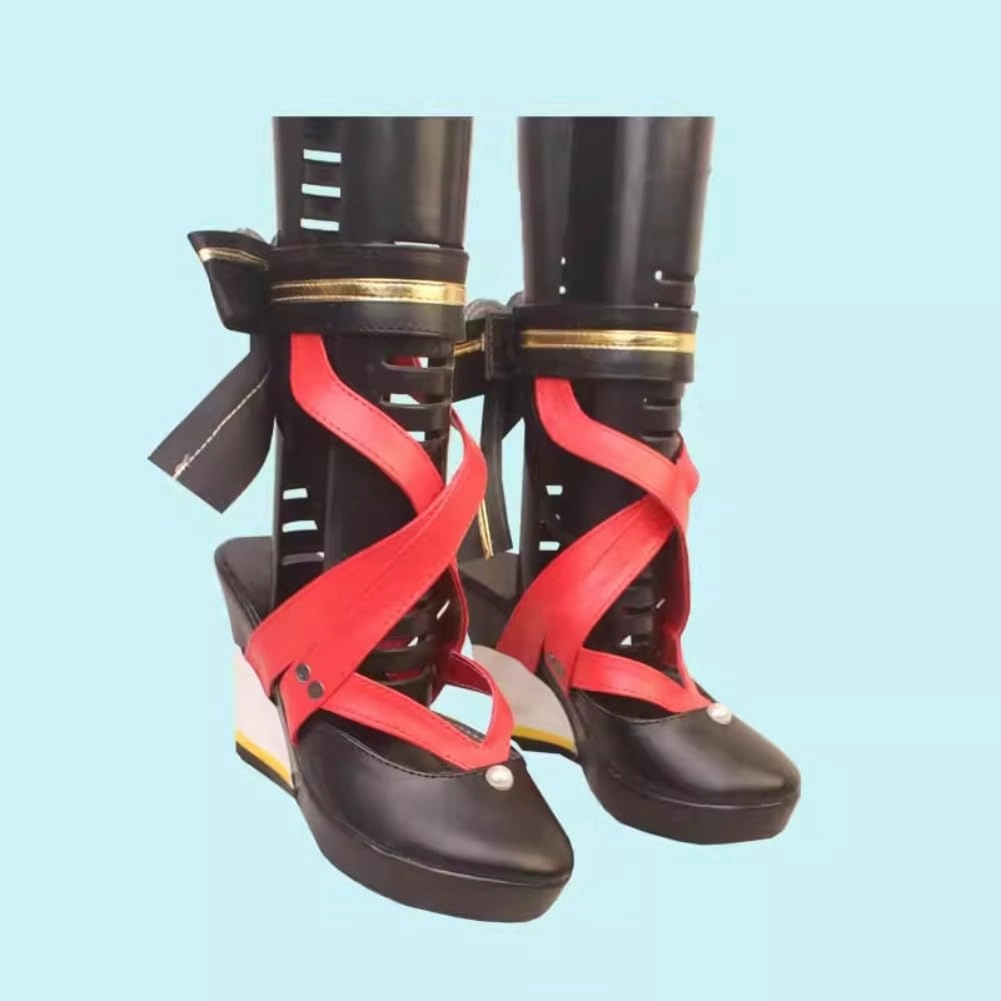 Anime Game Genshin Impact Chiori Cosplay Shoes Women Shoes Game High Heel Role Play Halloween