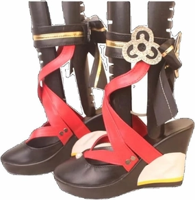 Anime Game Genshin Impact Chiori Cosplay Shoes Women Shoes Game High Heel Role Play Halloween