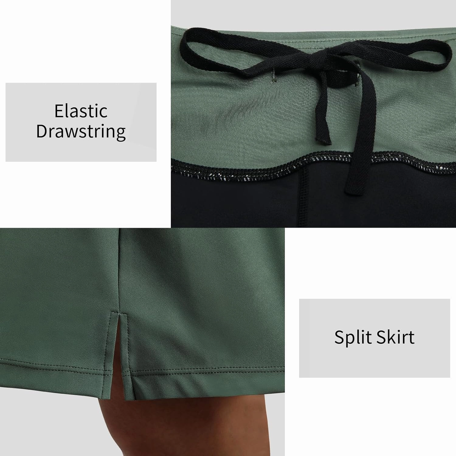 ANIVIVO Women's Skorts Skirts 20" Knee Length,Tennis Golf Pickleball Sports Skirts with High Waisted Zipper Pockets