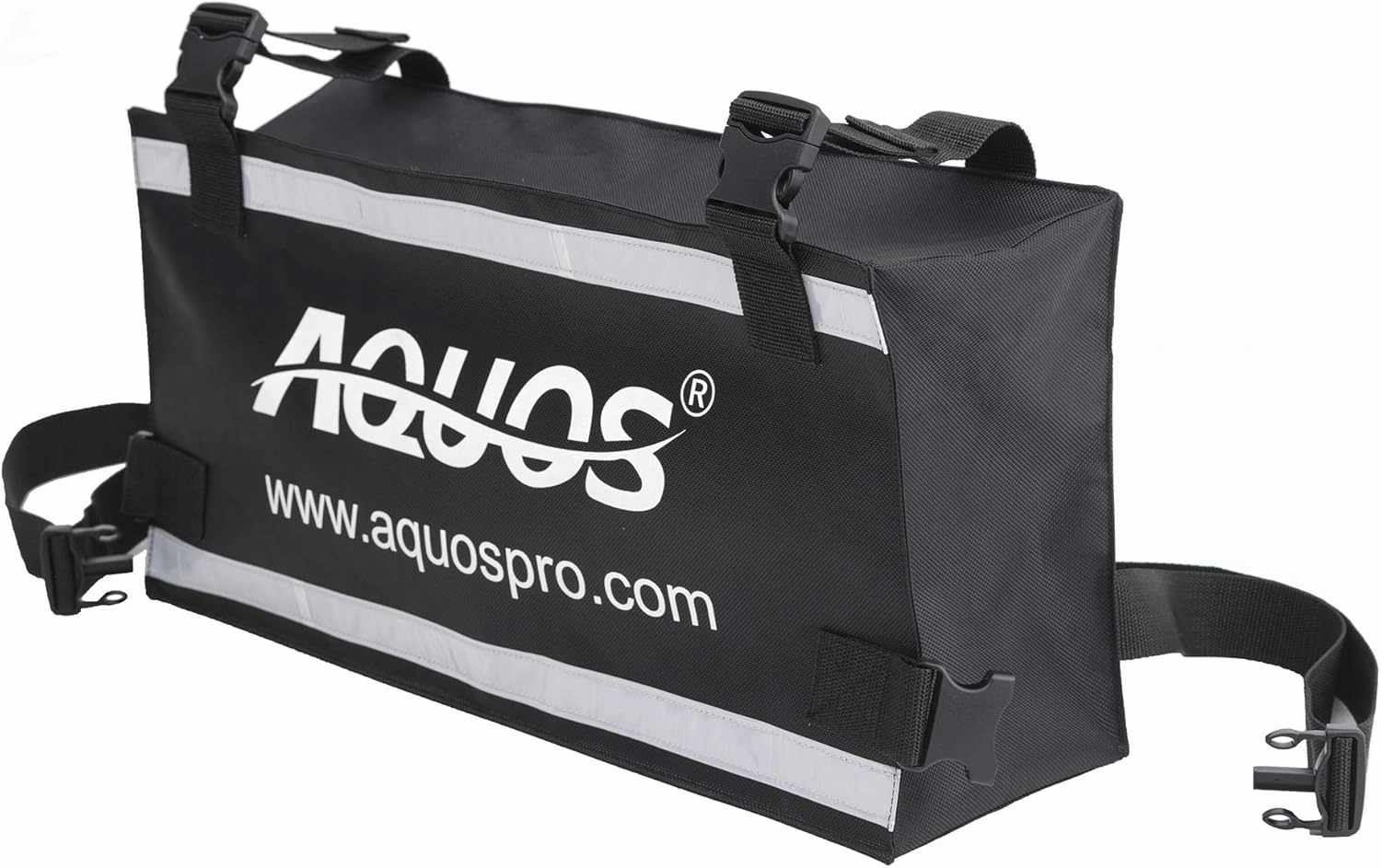 AQUOS 11.5ft / 12.5ft Heavy-Duty for Two Series Inflatable Pontoon Boat with Stainless Steel Guard Bar and Folding Seat for Fishing, Aluminum Floor Board, Transport Canada Approved