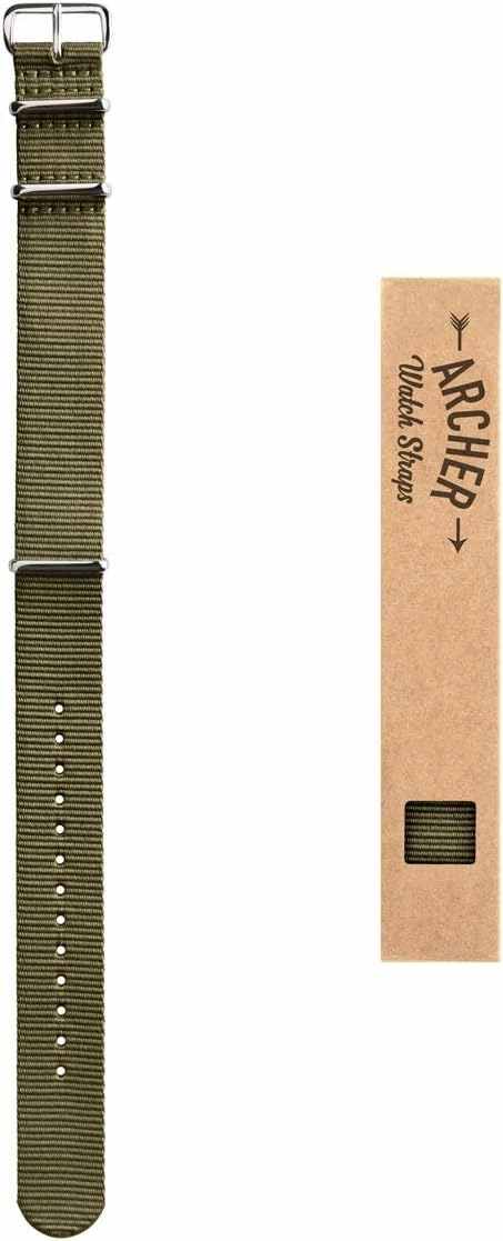 Archer Watch Straps - Classic Military Style Nylon Watch Bands