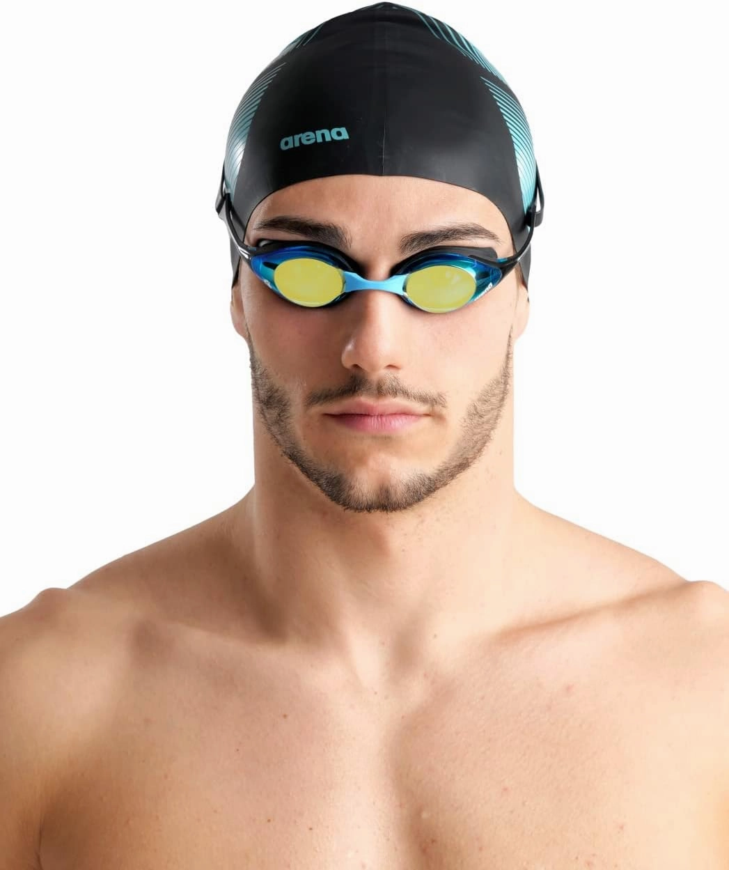 ARENA Unisex Adult Cobra Swipe Anti-Fog Racing Swim Goggles Polycarbonate Mirror/Non-Mirror Lens Hydrodynamic Design