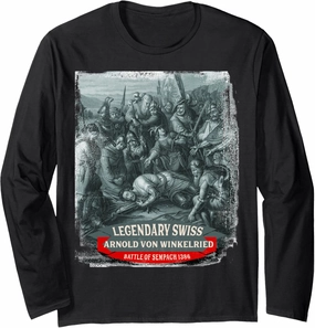 Arnold von Winkelried Swiss Legendary Hero Long Sleeve T-Shirt