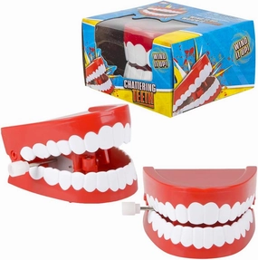 ArtCreativity Chattering Teeth Wind Up Toy, Set of 6, Windup Chomping Toy Mouth, Dental Tooth Party Decorations, Fun Birthday Party Favors for Kids, Dentist Office Toys, Joke Gag Gift