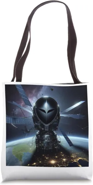 Ask Me About The Black Knight Satellite Ancient UFO Tote Bag