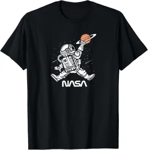 Astronaut NASA Worm Basketball Jump T-Shirt