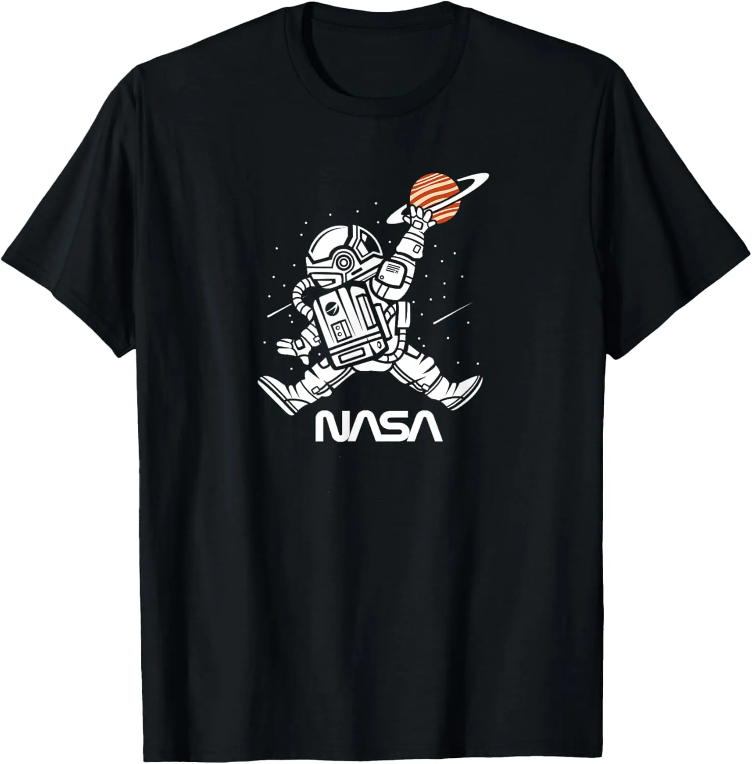 Astronaut NASA Worm Basketball Jump T-Shirt
