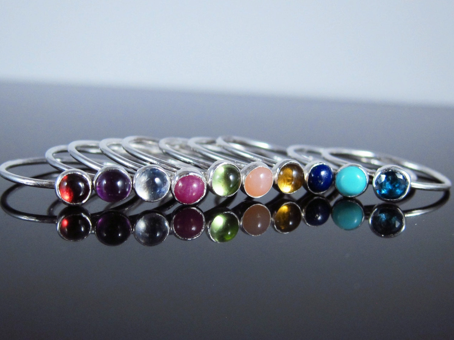 August Birthstone Ring Peridot-Sterling Silver