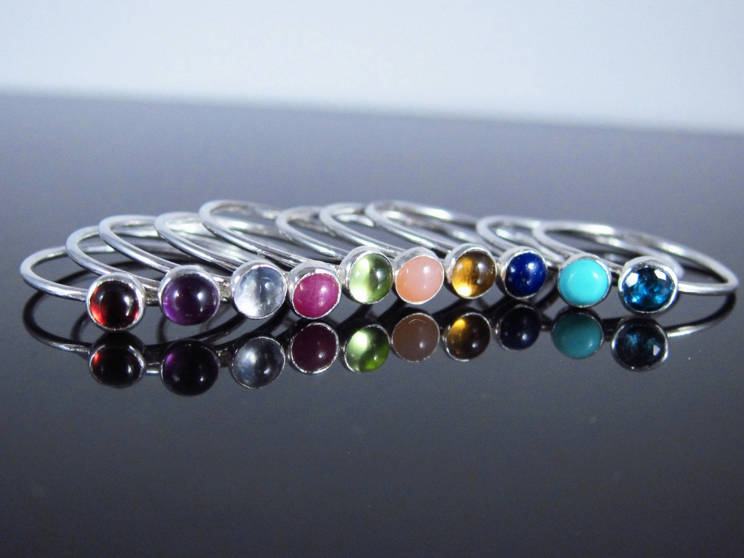 August Birthstone Ring Peridot-Sterling Silver