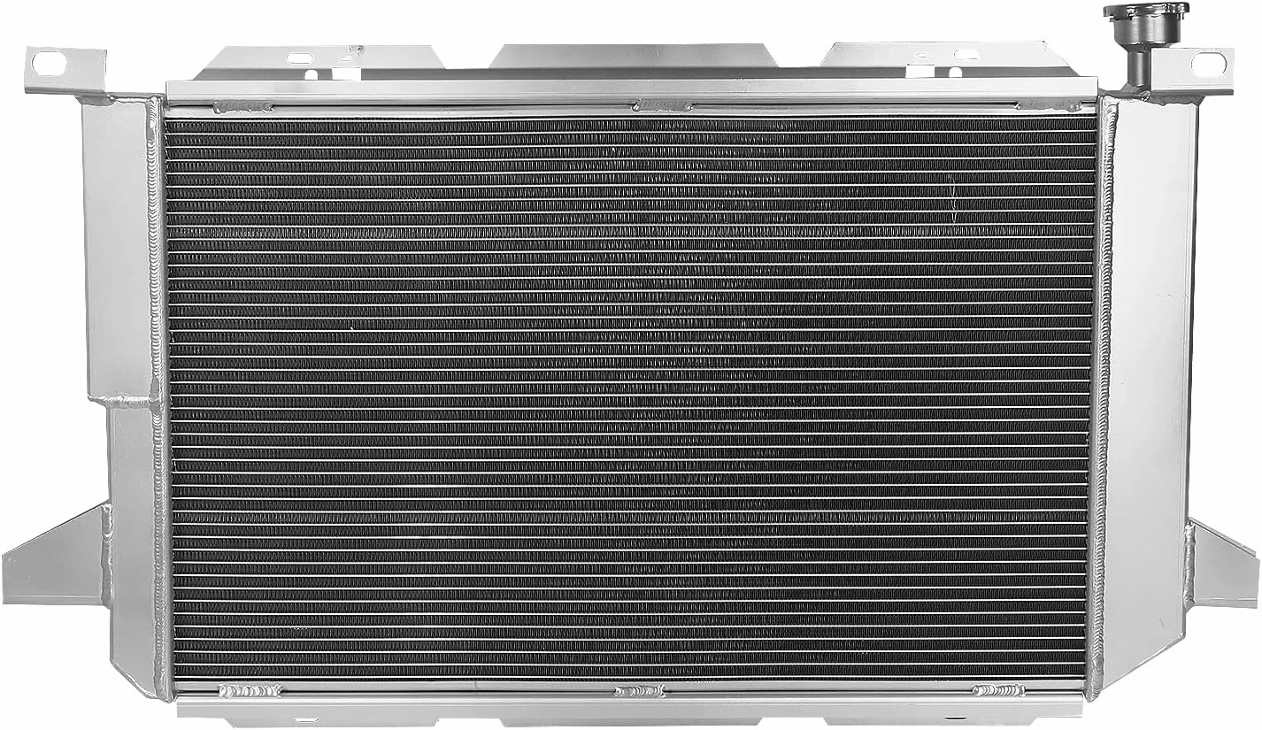 Auto Dynasty Radiator Compatible with 1985-1996 Ford Bronco F150 F250 F Super Duty 5.0L 5.8L 7.5L V8 GAS OHV MT, 3-Row Cooling Radiator, Tri-Core, Full Aluminum