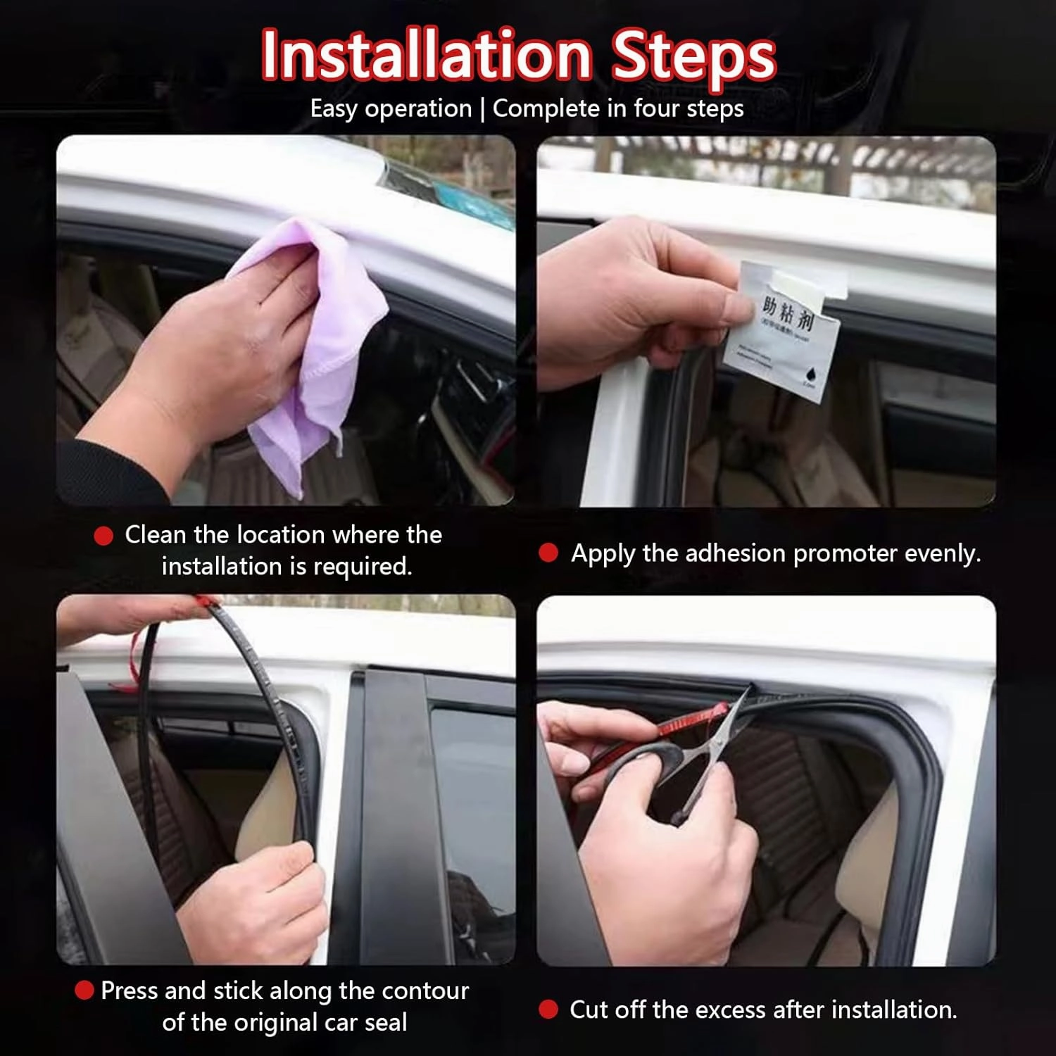 Automotive Door Weather Stripping for Nissan Otti Rogue Tekna Teana President, Rubber Edge Trim Self Adhesive Weather Seal Strip for Car, Auto Door Window Weatherstrip,26m Length