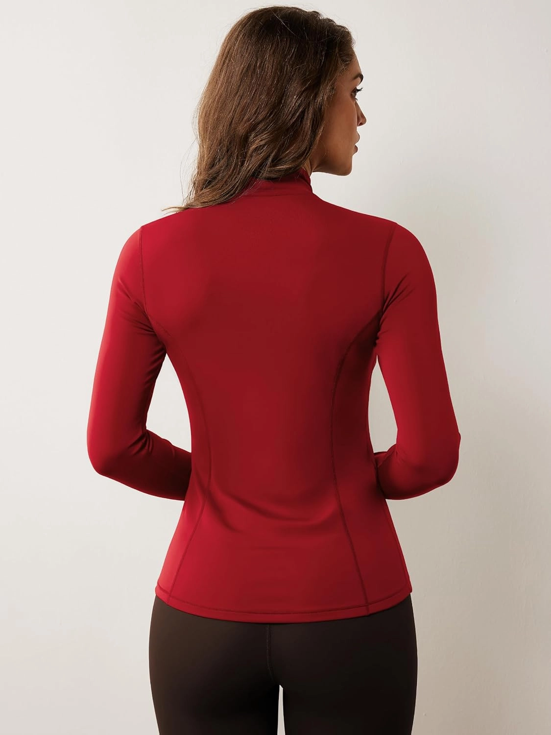 AVGO Womens Workout Jacket Lightweight Zip Up Athletic Running Jackets Long Sleeve Gym Yoga Top with Thumb Holes