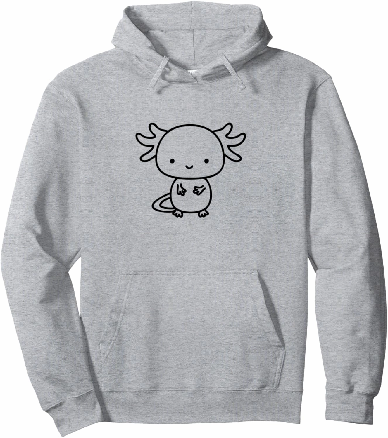 Axolotl Inside Pocket Watching You, Walking Fish Axolotl Pullover Hoodie