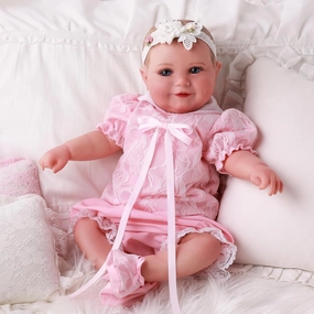 BABESIDE Lifelike Reborn Baby Dolls Girl - Realistic-Newborn Baby Handmade Sweet Smile Real Life Baby Dolls with Toy Accessories for Kids Age 3  & Collection