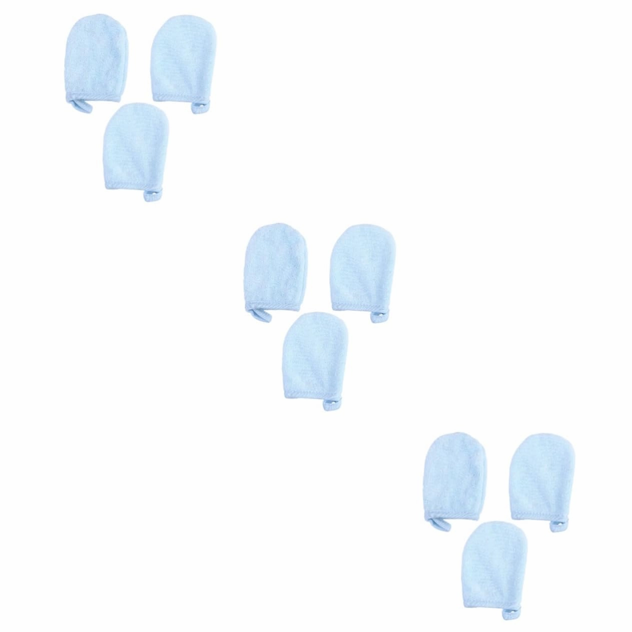 balacoo 9pcs Facial Cleaning Gloves Soft Makeup Removal Pads for Reusable and Washable for All Skin Types Thickened Design