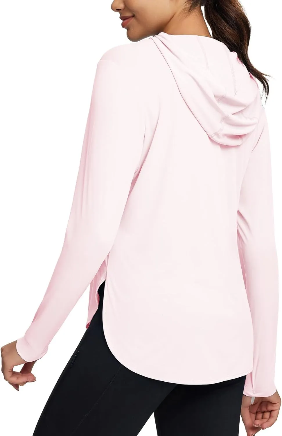 baleaf Women's UPF 50  Sun Shirt with Hoodie SPF Long Sleeve UV Protection Clothing Hiking Fishing Outdoor Lightweight