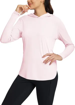 baleaf Women's UPF 50  Sun Shirt with Hoodie SPF Long Sleeve UV Protection Clothing Hiking Fishing Outdoor Lightweight