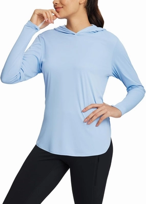 baleaf Women's UPF 50  Sun Shirt with Hoodie SPF Long Sleeve UV Protection Clothing Hiking Fishing Outdoor Lightweight