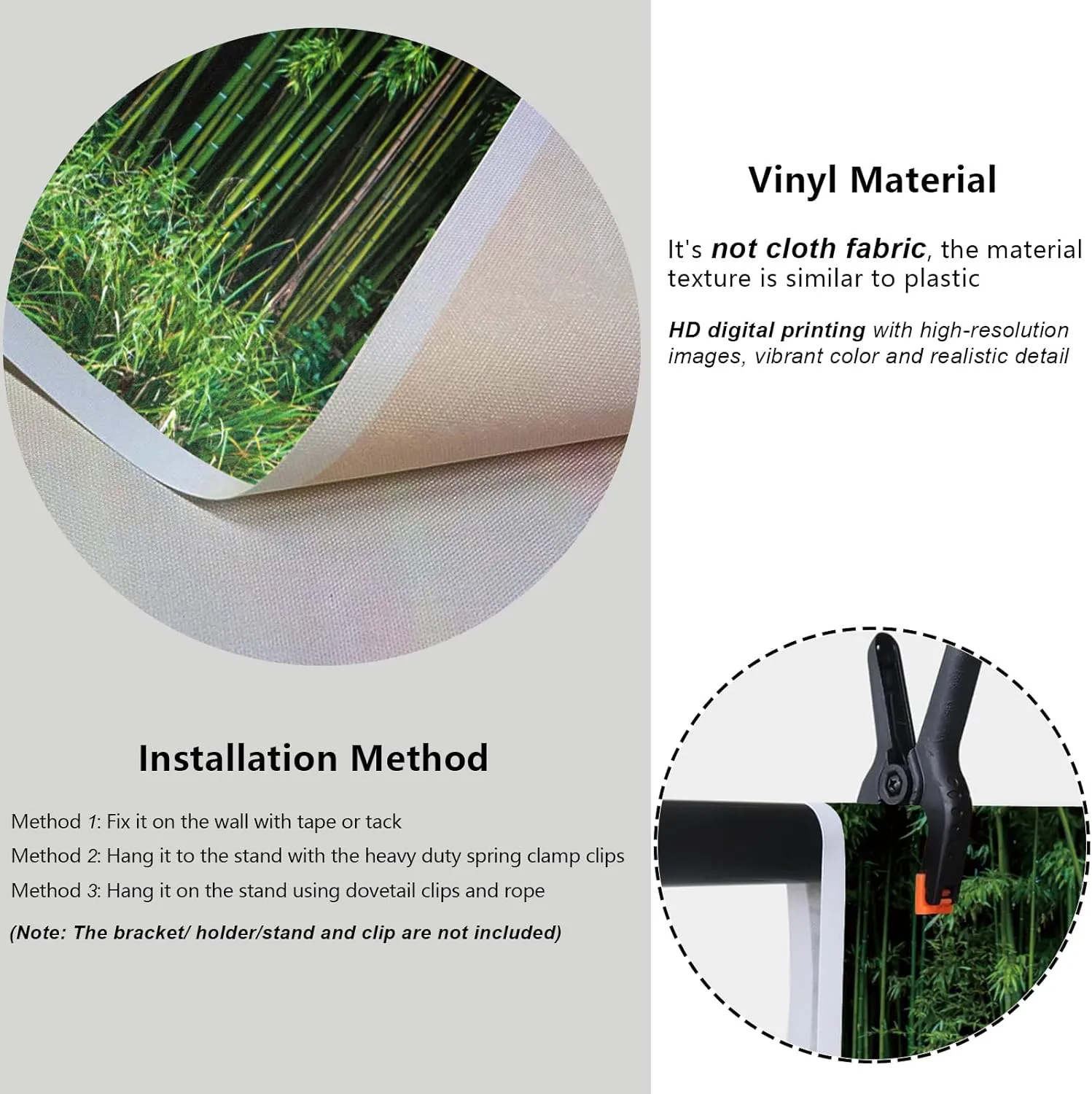 Bamboo Forest Backdrop 10x7ft Natural Scenery Jungle Bushes Wild Grass Outdoor Countryside Photography Background Birthday Wedding Baby Shower Party Banner Home Decorations Photo Studio Booth Props