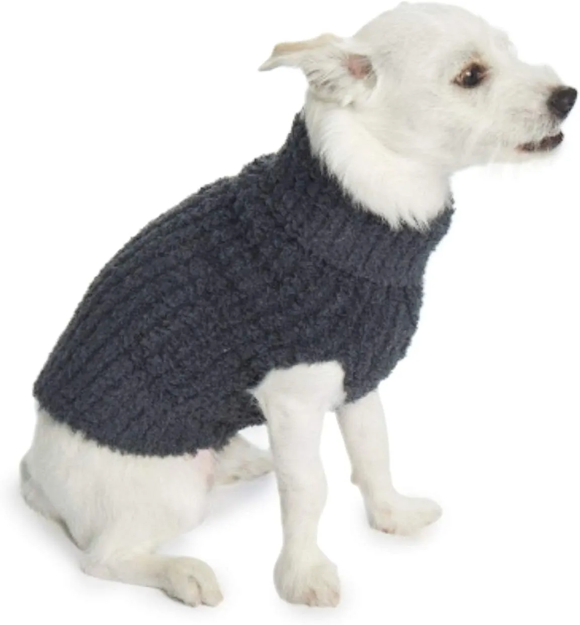 Barefoot Dreams CozyChic Ribbed Pet Sweater, Dog Clothes- Slate Blue