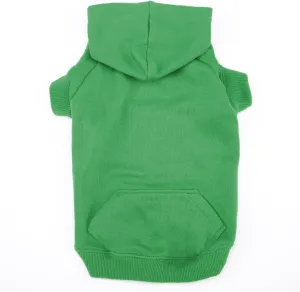 Basic Hoodie for Dogs, 12" Small, Green
