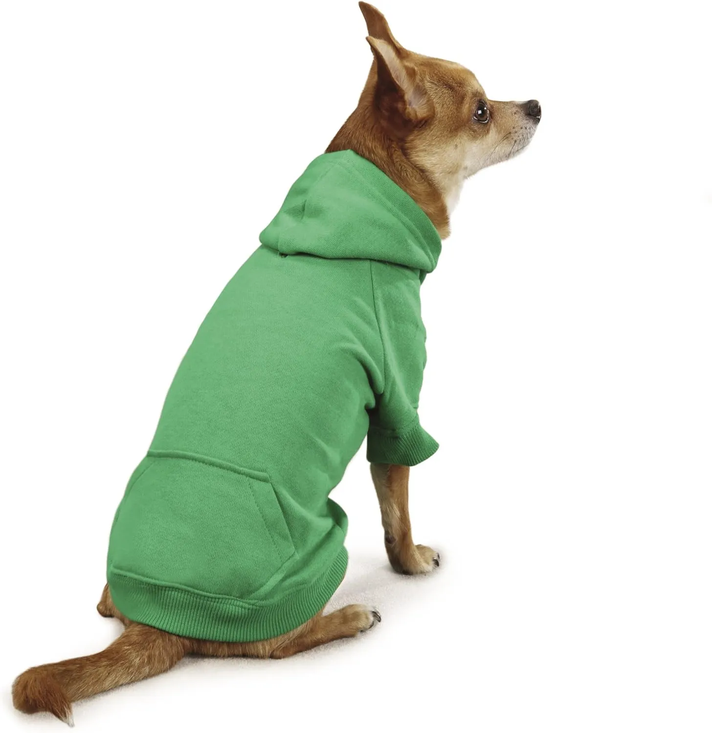 Basic Hoodie for Dogs, 12" Small, Green