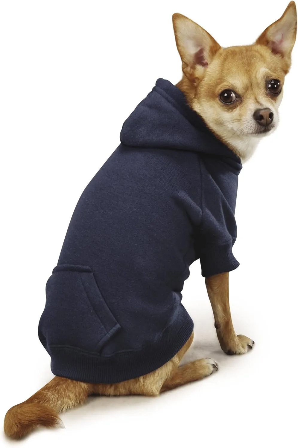Basic Hoodie for Dogs, 12" Small, Navy